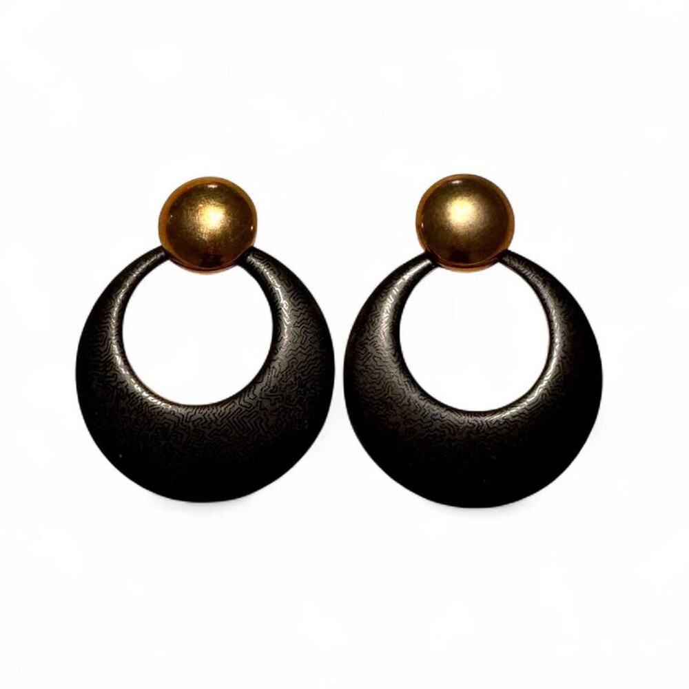 Vintage 1980s hoop earrings berebi